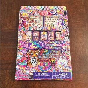 Lisa Frank Collection Stickers Body Tattoos Nail Decals Sticker Book New
